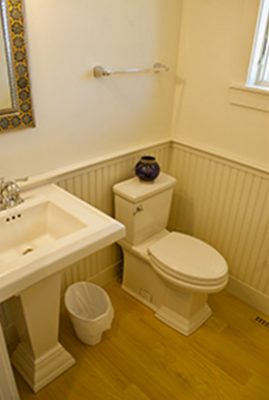 Charles Neck, West Tisbury - Wainscoting in Bathroom