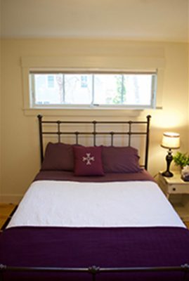 Oak Ave - Bed with Purple Accents View 3