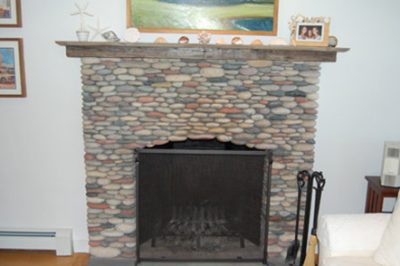 Hatch Rd. West Chop - Stone Fireplace